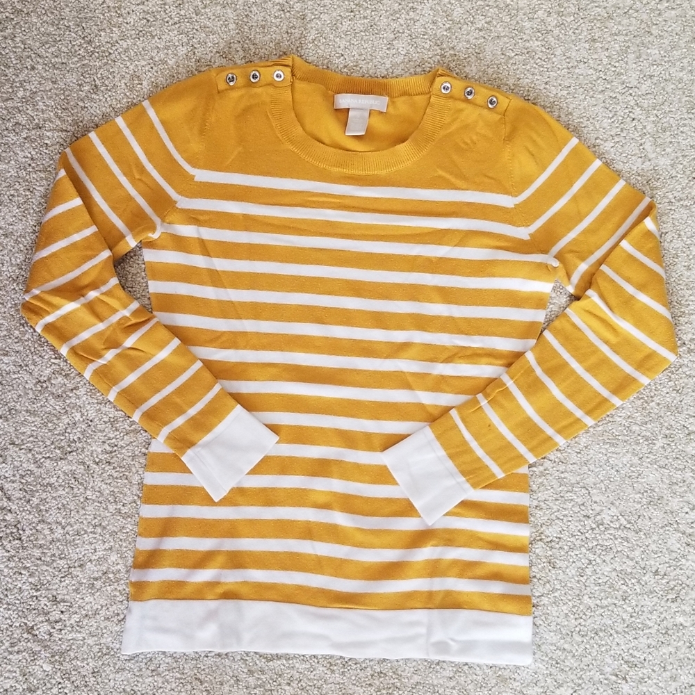 BR striped LS sweater